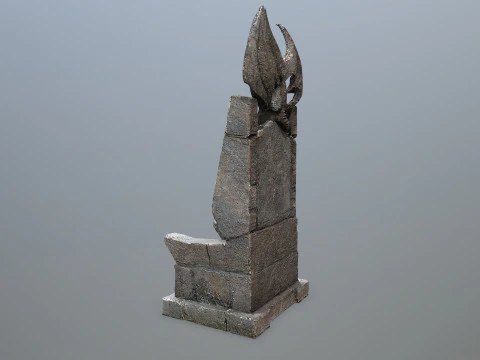 Devil Stone Throne 3D Model