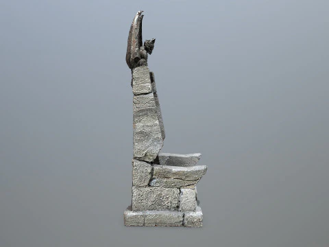 Devil Stone Throne 3D Model