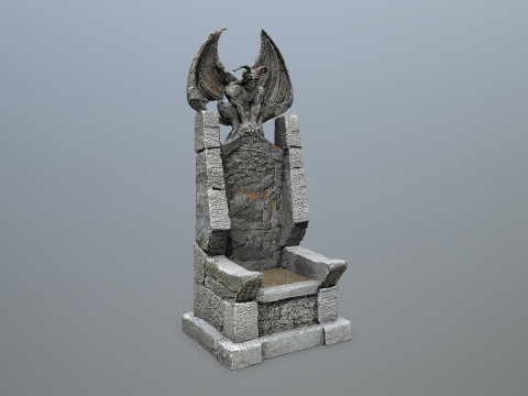 Devil Stone Throne 3D Модель
