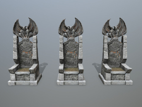 Devil Stone Throne 3D Модель