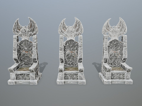 Devil Stone Throne 3D Модель