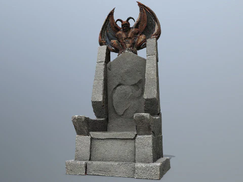 Devil Stone Throne 3D Model