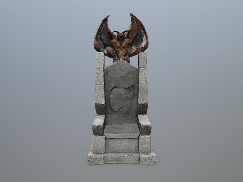 Devil Stone Throne 3D Model