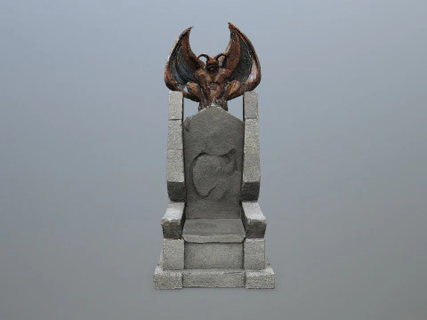 Devil Stone Throne 3D Model