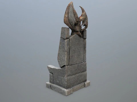 Devil Stone Throne 3D Model