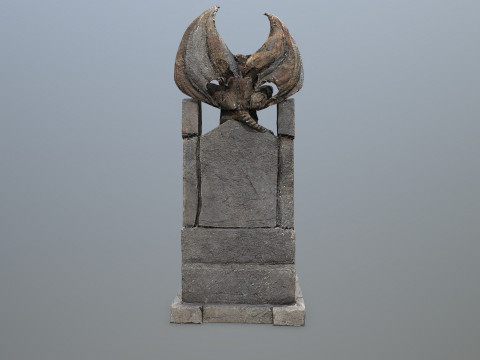 Devil Stone Throne 3D Model