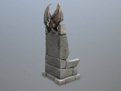 Devil Stone Throne 3D Model