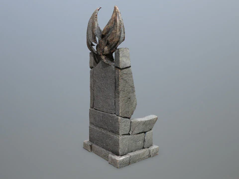 Devil Stone Throne 3D Model