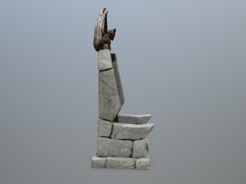 Devil Stone Throne 3D Model