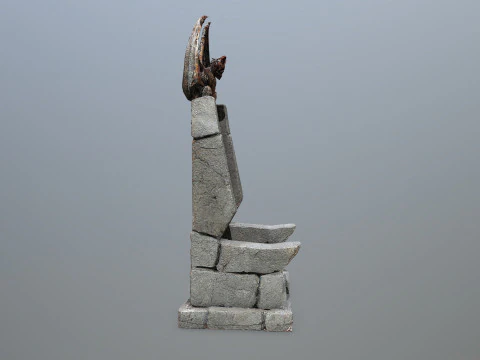 Devil Stone Throne 3D Model