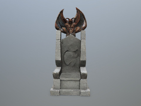Devil Stone Throne 3D Model