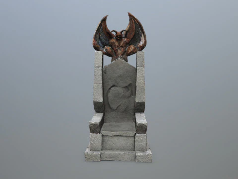 Devil Stone Throne 3D Model