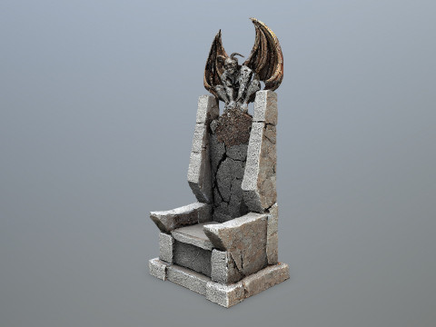Devil Stone Throne 3D Model
