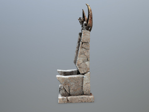 Devil Stone Throne 3D Model