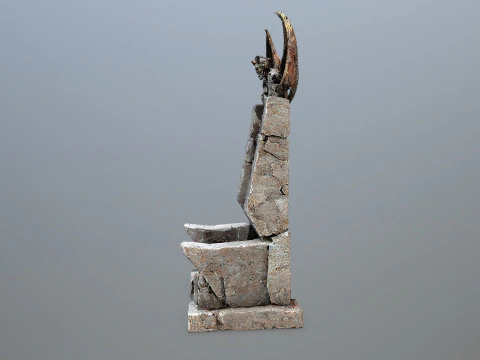 Devil Stone Throne 3D Model