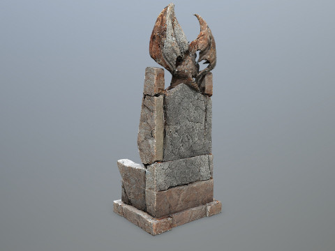 Devil Stone Throne 3D Model