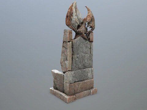 Devil Stone Throne 3D Model