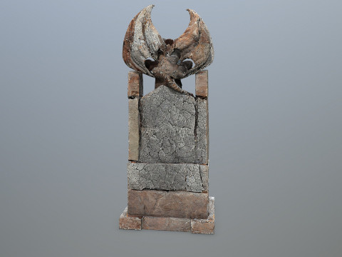 Devil Stone Throne 3D Model