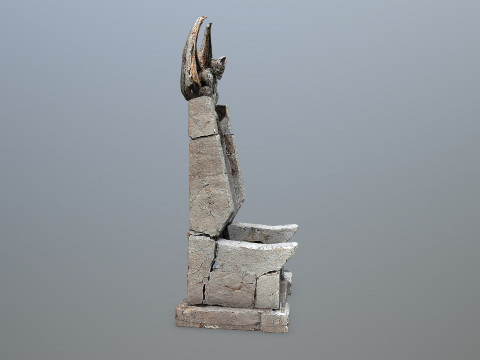 Devil Stone Throne 3D Model