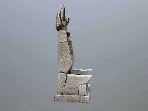 Devil Stone Throne 3D Model