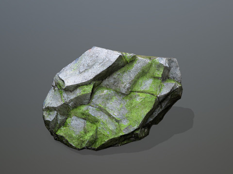 Mossy cliff rocks Modelo 3D