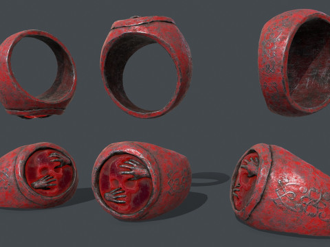 Skull Ring Modello 3D
