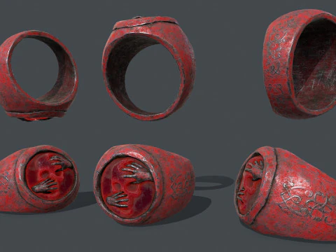 Skull Ring 3D Model
