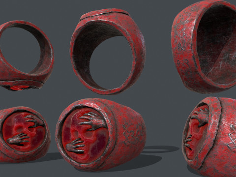 Skull Ring Modello 3D