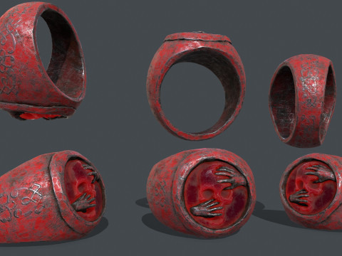 Skull Ring Modello 3D