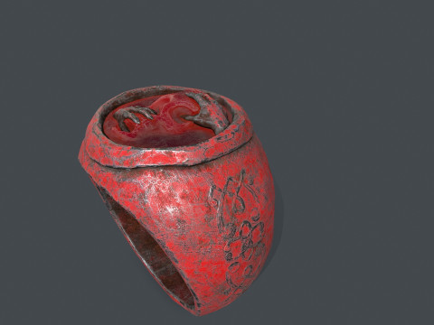 Skull Ring Modello 3D