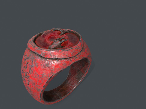 Skull Ring Modello 3D