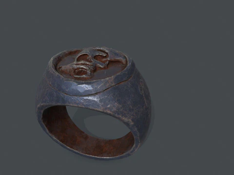 Skull Ring 3D Model