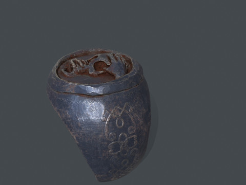 Skull Ring 3D Модель