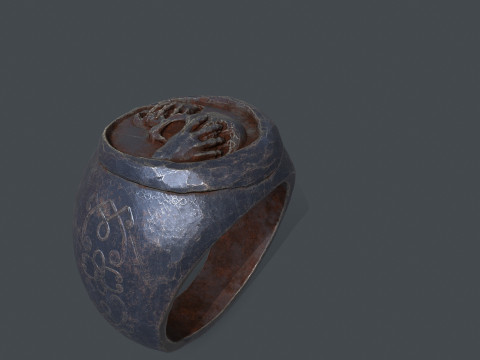 Skull Ring 3D Модель