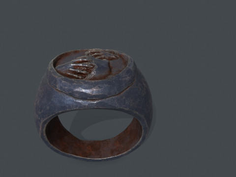 Skull Ring 3D Модель