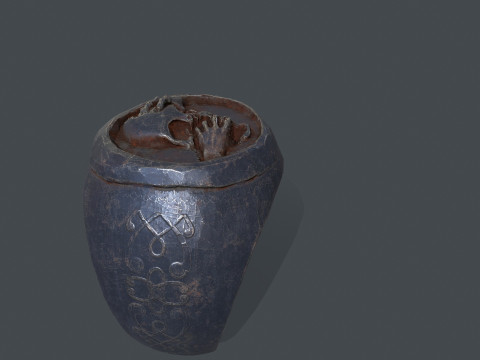 Skull Ring 3D Модель