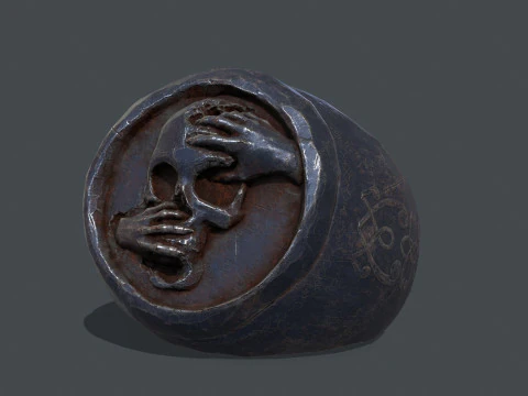 Skull Ring 3D Model