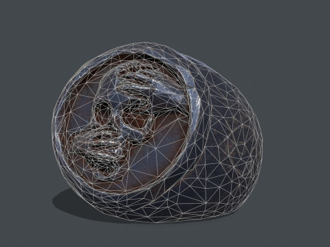Skull Ring 3D Модель