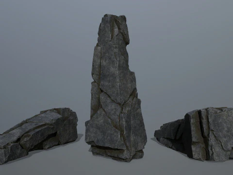Cliff rocks 3D Model