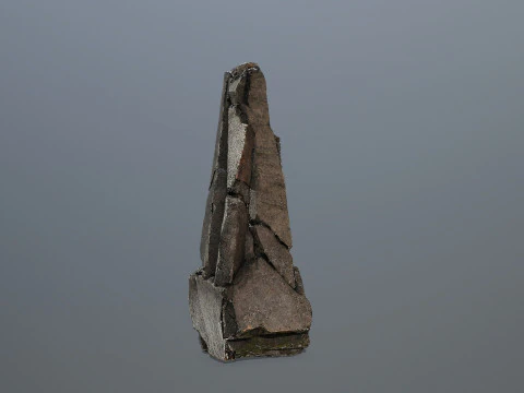 Old Rock 3 3D Model