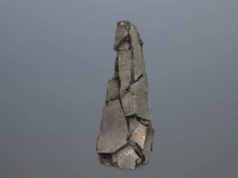 Old Rock 3 3D Model