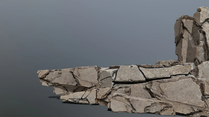 Desert rocks 3D Model .c4d .max .obj .3ds .fbx .stl .blend 