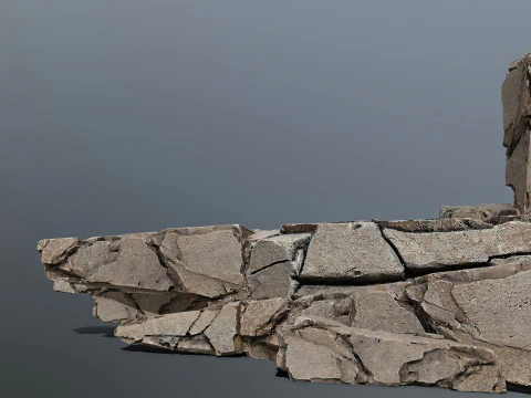 Woestijn rotsen 3D Model