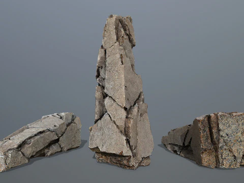 Desert rocks 3D Model