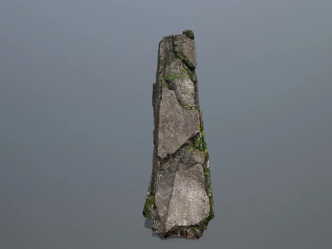 Maya ruin Rocks 3 3D Model
