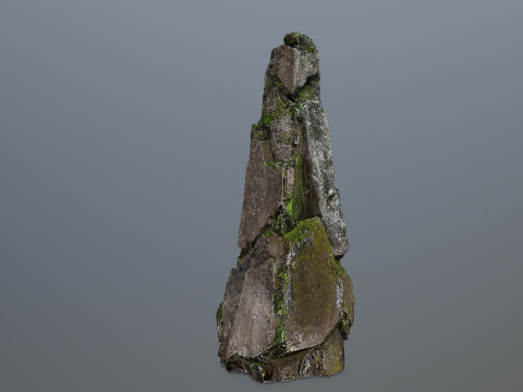 Maya ruin Rocks 3 3Dモデル