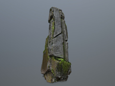 Maya ruin Rocks 3 3Dモデル