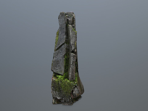 Maya ruin Rocks 3 3Dモデル