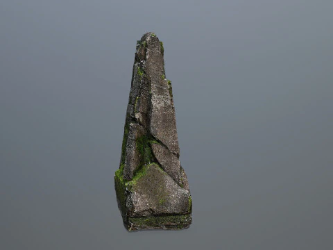 Maya ruin Rocks 3 3D Model