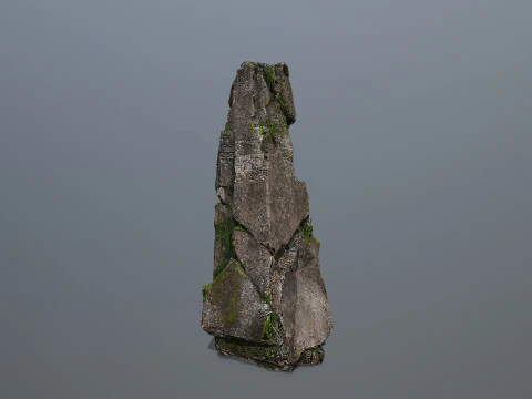 Maya ruin Rocks 3 3D Model